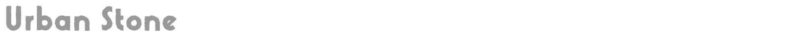 Urban Stone font preview